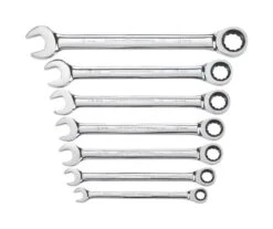 GEARWRENCH 12 Point Metric Ratcheting Combination Wrench Set 7 Pc