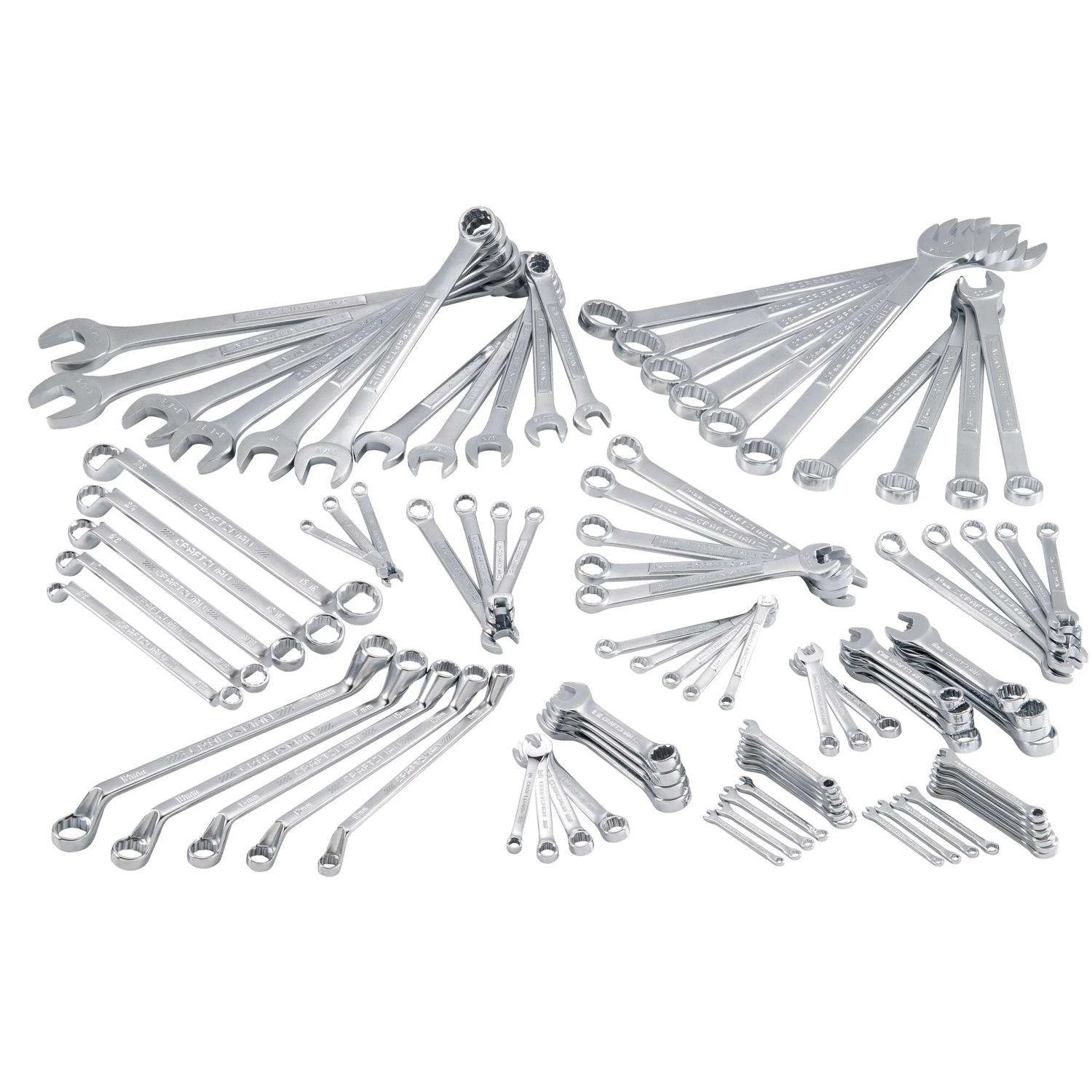 Craftsman 12 Point Metric And SAE Wrench Set 96 Pc 3 Craftsman 12 Point Metric And SAE Wrench Set 96 Pc