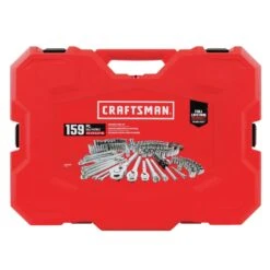 Craftsman 1/4, 3/8 And 1/2 In. Drive Metric And SAE 6 Point Auto Mechanic's Tool Set 159 Pc -Crescentent Store 0640ad89 4304 4633 8df6 e504fd8e4629