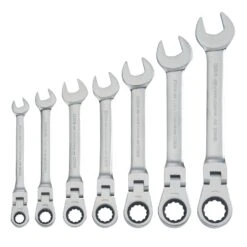 Craftsman Metric Reversible Ratcheting Flex Head Combination Wrench Set 7 Pc -Crescentent Store 067975f9 c9a7 4ddf b801 a1459b7a8c08