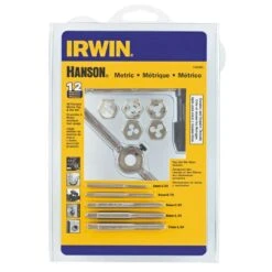 Irwin Hanson High Speed Steel Metric Tap And Die Set 3 - 7 Mm 12 Pc