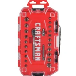 Craftsman 1/4 In. Drive Metric And SAE 6 Point Socket And Ratchet Set 24 Pc -Crescentent Store 0debbe31 b776 4821 8ae1 af351d9a8765