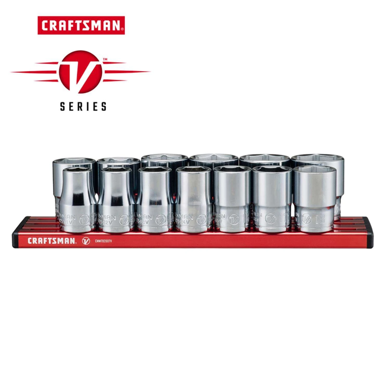 Craftsman V-Series 1/2 In. Drive Metric 6 Point Socket Set 13 Pc 4 Craftsman V-Series 1/2 In. Drive Metric 6 Point Socket Set 13 Pc - Image 2
