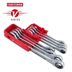 Craftsman V-Series Metric Reversible Ratcheting Combination Wrench Set 8 Pc -Crescentent Store 27f7d8b7 bb44 44f1 a026 ab44fed1c196