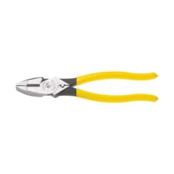 Klein Tools 9.33 In. Induction Hardened Steel High Leverage Side Cutting/Connector Crimping Pliers