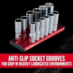 Craftsman V-Series 3/8 In. Drive Metric 6 Point Deep Socket Set 12 Pc -Crescentent Store 2c6def60 d4c0 441f 8660 898f9b3207f9