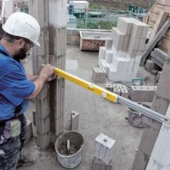 STABILA 41 In. Aluminum Type 80 T Extendable Level 2 Vial -Crescentent Store 309feb12 1d6b 43f0 9750 3eb7ed4e9023