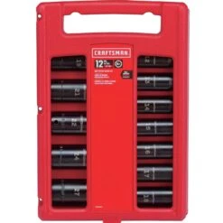 Craftsman 27 Mm X 1/2 In. Drive Metric 6 Point Deep Deep Impact Socket 12 Pc -Crescentent Store 30fc5428 6bee 4787 b5e5 8351ad09b2d4