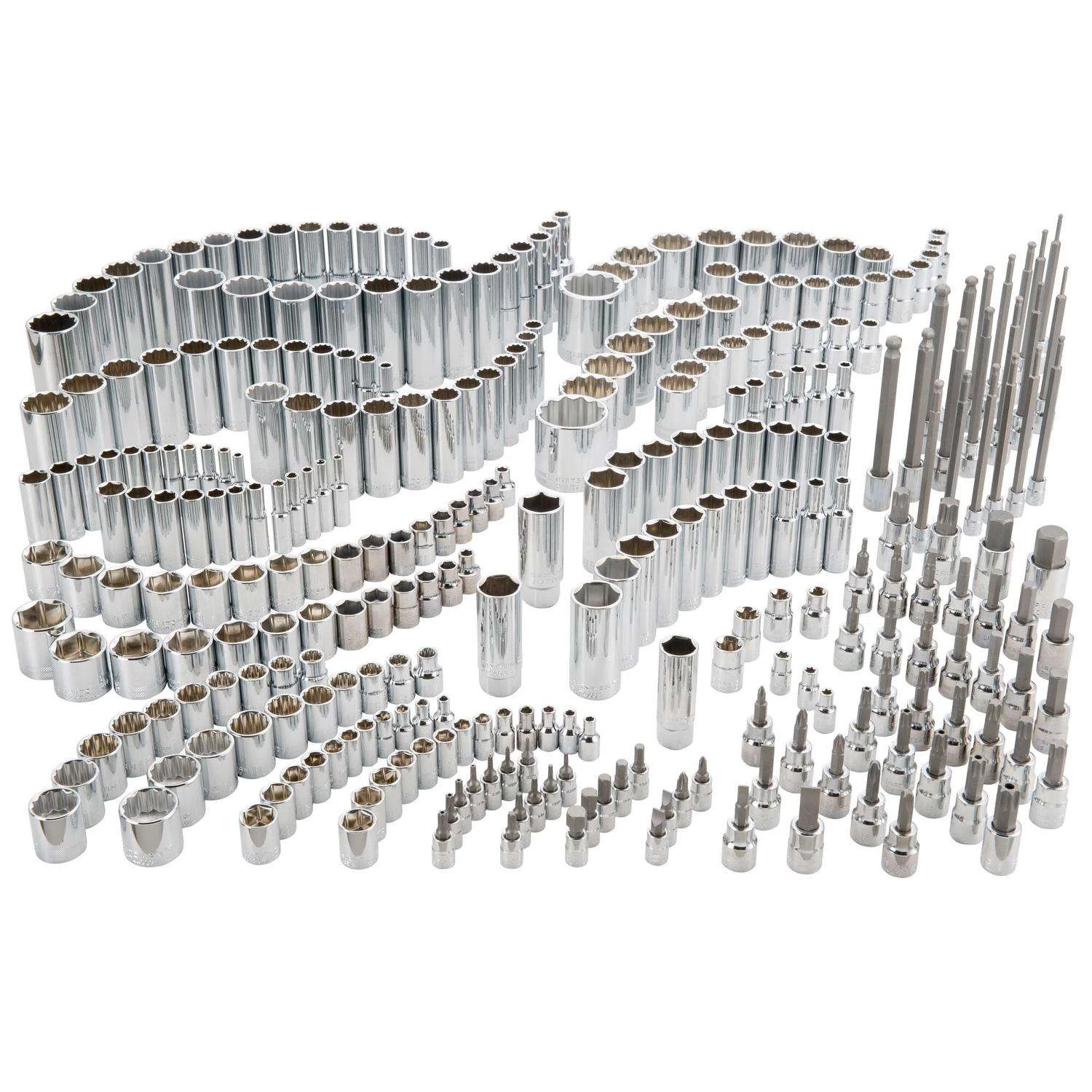 Craftsman 1/4 & 3/8 & 1/2 In. Drive SAE 6 And 12 Point Socket Set 299 Pc 3 Craftsman 1/4 & 3/8 & 1/2 In. Drive SAE 6 And 12 Point Socket Set 299 Pc