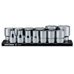 Craftsman V-Series 1/2 In. Drive SAE 6 Point Socket Set 13 Pc
