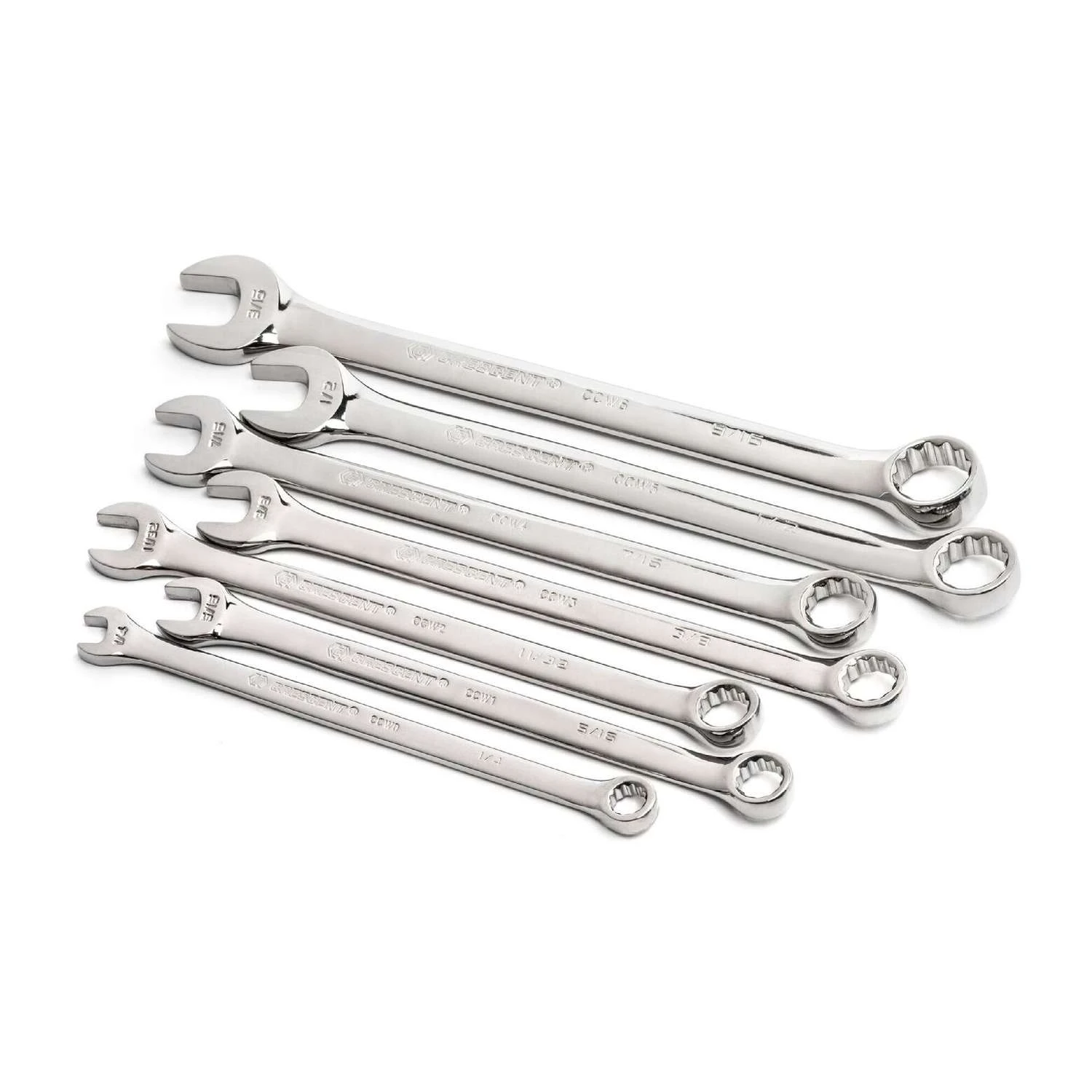 Crescent 12 Point SAE Combination Wrench Set 7 Pc 3 Crescent 12 Point SAE Combination Wrench Set 7 Pc