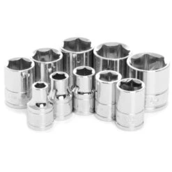 Performance Tool 3/8 In. Drive SAE Socket Set 10 Pc