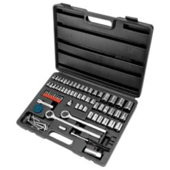 Performance Tool 1/4, 3/8 And 1/2 In. Drive Metric And SAE Socket Set 85 Pc