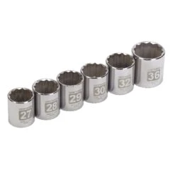 Craftsman 1/2 In. Drive Metric 12 Point Socket Set 6 Pc