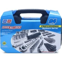 Channellock 1/4 And 3/8 In. Drive Metric/SAE Socket And Ratchet Set 94 Pc