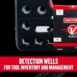 Craftsman V-Series 1/2 In. Drive Metric 6 Point Socket And Tool Set 21 Pc -Crescentent Store 62f97a0c e396 4313 91c3 d5d43bfccf67