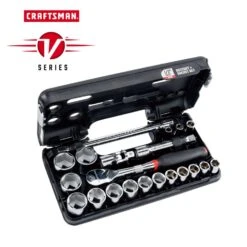 Craftsman V-Series 1/2 In. Drive SAE 6 Point Socket And Tool Set 21 Pc -Crescentent Store 6a0b11c0 8f8b 48ba 9fa5 92d40c3cbe6c
