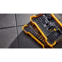 DeWalt ToughSystem 1/4 And 3/8 In. Drive Metric/SAE Mechanic's Tool Set 131 Pc -Crescentent Store 6c2c97ea b826 4f33 9016 976448d69eba