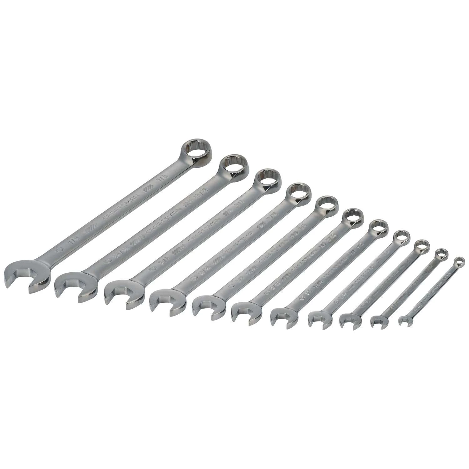 Craftsman SAE Long Panel Combination Wrench Set 11 Pc 4 Craftsman SAE Long Panel Combination Wrench Set 11 Pc - Image 2