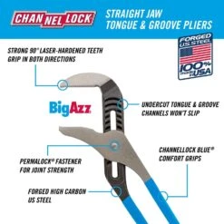 Channellock 20-1/4 In. Carbon Steel Tongue And Groove Pliers -Crescentent Store 8e87265d bccc 484c 8930 a49a353e2cab