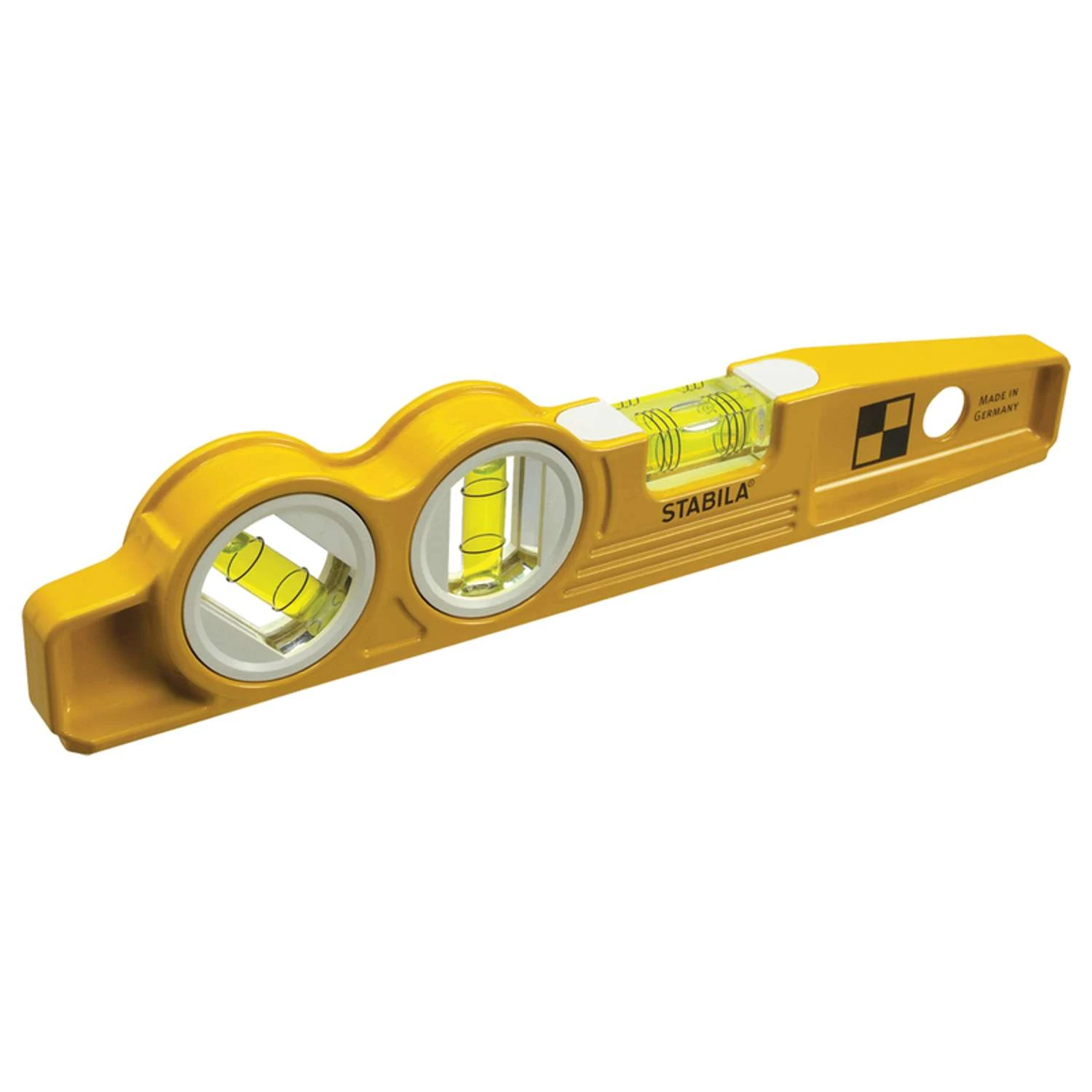 STABILA 10 In. Aluminum Magnetic Type 81 SMW45 Torpedo Level 3 Vial 4 STABILA 10 In. Aluminum Magnetic Type 81 SMW45 Torpedo Level 3 Vial - Image 2