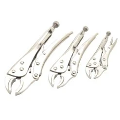Performance Tool 3 Pc Drop Forged Steel Locking Pliers Set