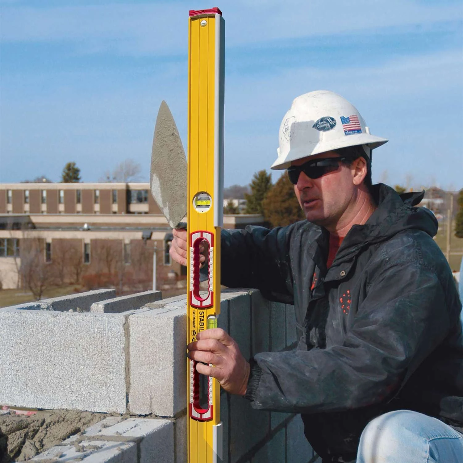 STABILA 36 In. Aluminum Type 196-2 K Masonry Level 3 Vial 4 STABILA 36 In. Aluminum Type 196-2 K Masonry Level 3 Vial - Image 2