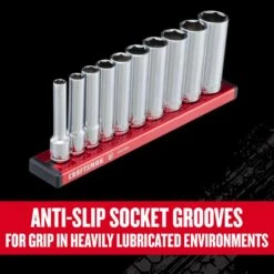 Craftsman V-Series 1/4 In. Drive Metric 6 Point Deep Socket Set 10 Pc -Crescentent Store a0f60be7 eacc 4e90 9c3a f59cd2b811e9