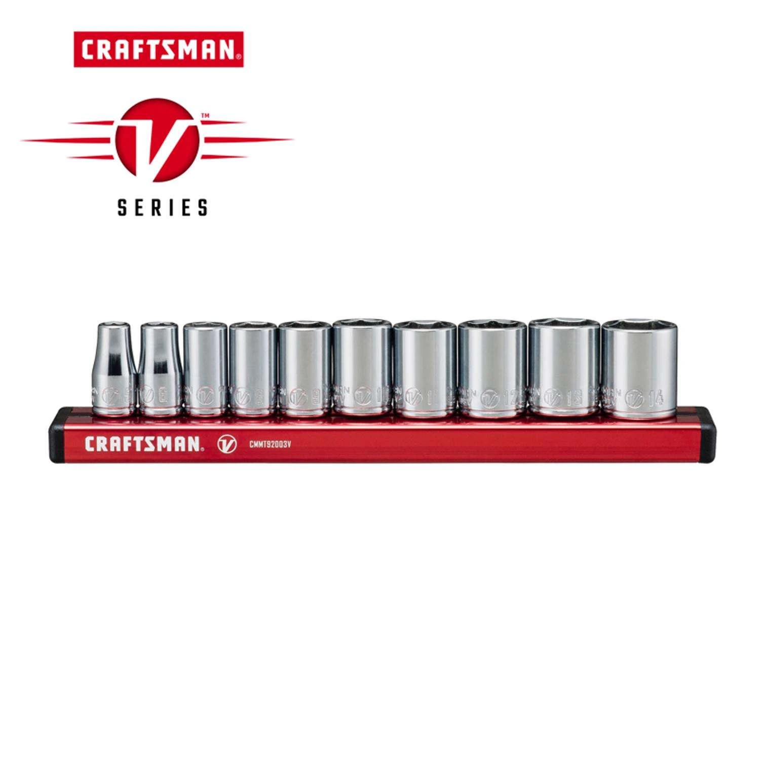Craftsman V-Series 1/4 In. Drive Metric 6 Point Socket Set 10 Pc 4 Craftsman V-Series 1/4 In. Drive Metric 6 Point Socket Set 10 Pc - Image 2