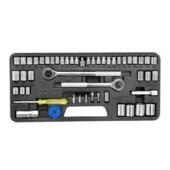 Great Neck 1/4, 3/8 And 1/2 In. Drive Metric And SAE Socket And Ratchet Set 52 Pc -Crescentent Store a74bdfd8 14a1 4cb2 9835 48b40ac6c28f