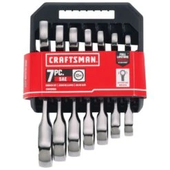 Craftsman SAE Stubby Ratcheting Combination Wrench Set 7 Pc -Crescentent Store ae8fde12 4a6d 4e0b 8fe0 9d6057bccab0