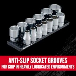 Craftsman V-Series 1/2 In. Drive SAE 6 Point Socket Set 13 Pc -Crescentent Store af00a4eb 1a0c 4c4b bee3 a1b4dd40f49a