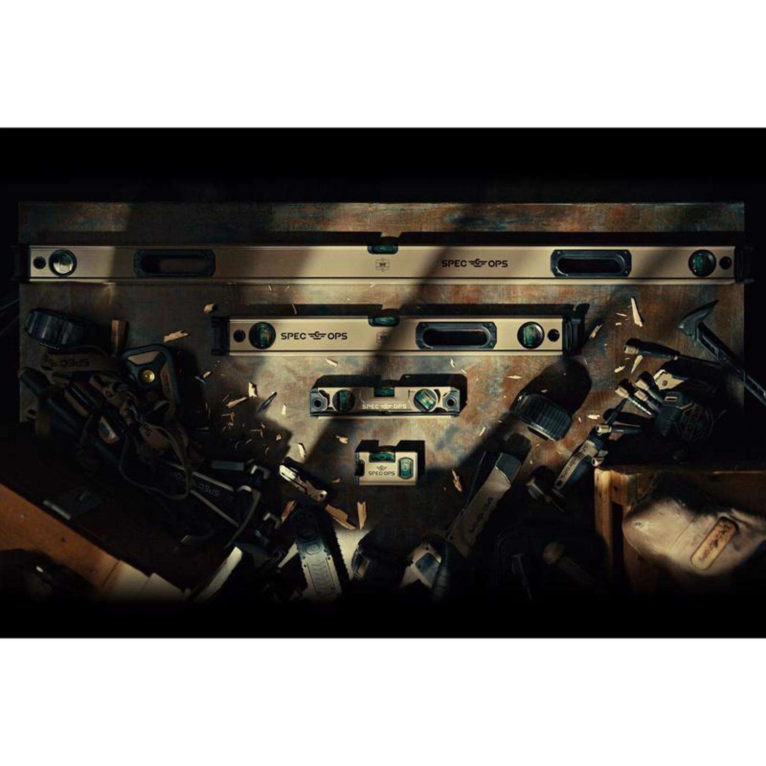 Spec Ops 24 In. Aluminum Box Beam Level With Bungee 3 Vial 9 Spec Ops 24 In. Aluminum Box Beam Level With Bungee 3 Vial - Image 7