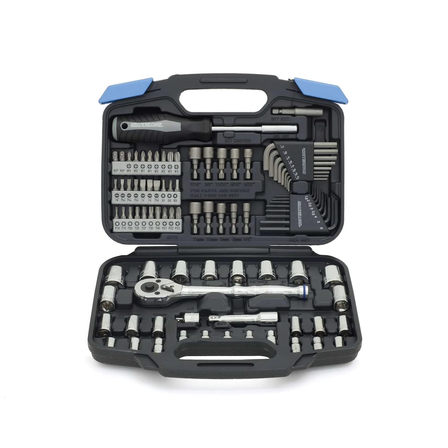 Channellock 1/4 And 3/8 In. Drive Metric/SAE Socket And Ratchet Set 94 Pc 5 Channellock 1/4 And 3/8 In. Drive Metric/SAE Socket And Ratchet Set 94 Pc - Image 3