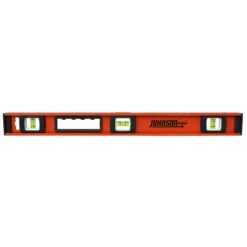 Johnson 24 In. Aluminum Heavy Duty I-Beam Level 3 Vial