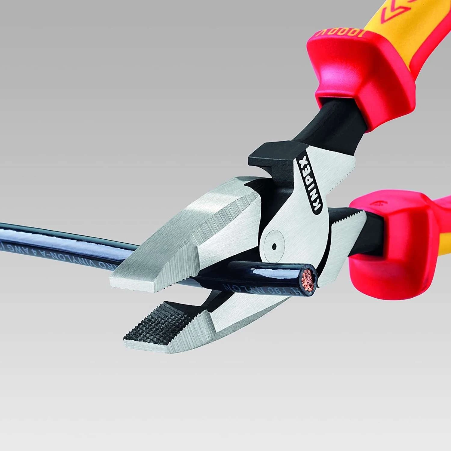 Knipex 9-1/2 In. Steel High Leverage Insulated Lineman's Pliers 4 Knipex 9-1/2 In. Steel High Leverage Insulated Lineman's Pliers - Image 2