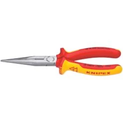 Knipex 8 In. Chrome Vanadium Steel 1 Long Nose Pliers