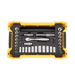 DeWalt ToughSystem 1/4 And 3/8 In. Drive Metric/SAE Mechanic's Tool Set 131 Pc -Crescentent Store c7cc9705 7a42 4810 8554 f63bc023868c