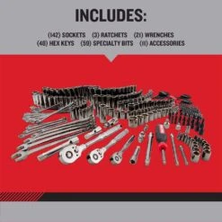 Craftsman OVERDRIVE 1/4 & 3/8 & 1/2 In. Drive Metric/SAE 6 Point Mechanic's Tool Set 284 Pc -Crescentent Store c88f6c51 e0c4 43ec 947a 001a686c57b4