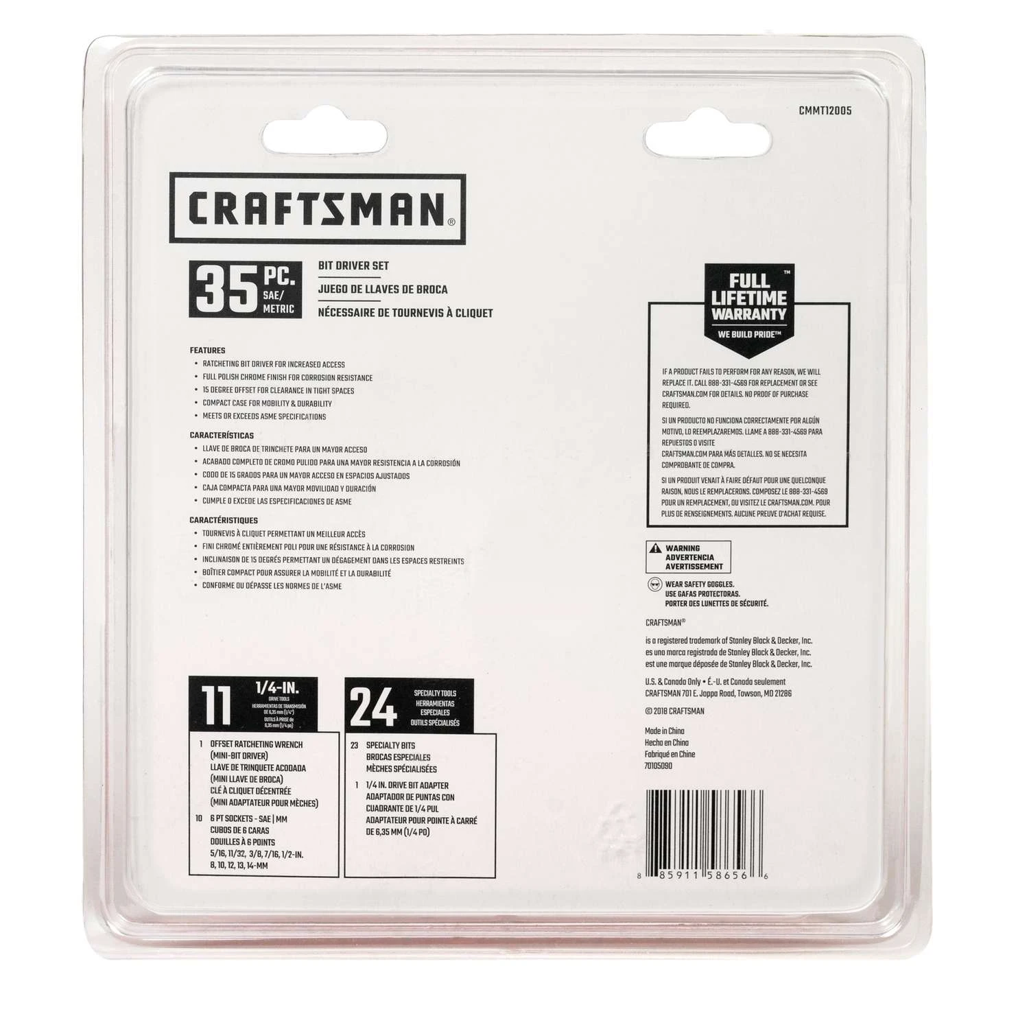 Craftsman 1/4 In. Drive Metric And SAE 6 Point Right Angle Right Angle Ratcheting Bit Driver Set 35 6 Craftsman 1/4 In. Drive Metric And SAE 6 Point Right Angle Right Angle Ratcheting Bit Driver Set 35 - Image 4