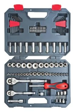 Crescent 1/4 And 3/8 In. Drive SAE/Metric 6 And 12 Point Socket Wrench Set 84 Pc