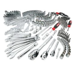 Craftsman 1/4, 3/8 And 1/2 In. Drive Metric And SAE 6 And 12 Point Mechanic's Tool Set 308 Pc -Crescentent Store f3819b49 cc68 49db 9fbe 0edcff8dbf6f