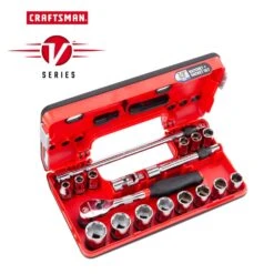 Craftsman V-Series 3/8 In. Drive Metric 6 Point Socket And Tool Set 18 Pc -Crescentent Store f704f37d 08d8 4871 9d65 4125c6bca4ab