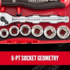 Craftsman V-Series 1/4 In. Drive Metric 6 Point Socket And Tool Set 38 Pc -Crescentent Store fa97827c 1c68 44db 8e3e 5840256cdbc6
